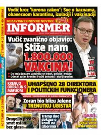 Informer - broj 2605, 13. nov 2020.