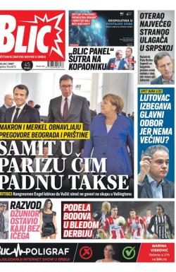 Blic - broj 8273, 2. mar 2020.