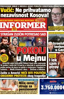 Informer - broj 3509, 27. okt 2023.