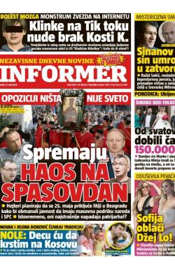 Informer - broj 3369, 17. maj 2023.