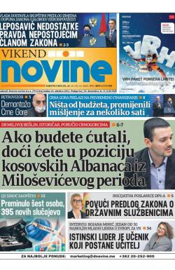 Dnevne novine - broj 2867, 19. dec 2020.