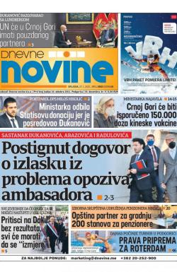 Dnevne novine - broj 2897, 27. jan 2021.