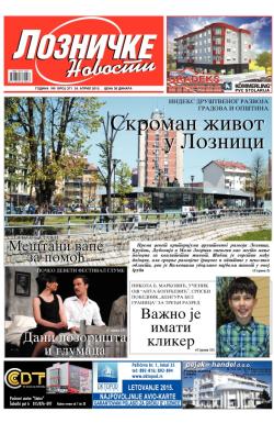 Lozničke novosti - broj 371, 24. apr 2015.