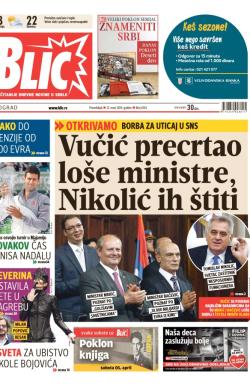 Blic - broj 6154, 31. mar 2014.