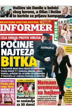 Informer - broj 2425, 10. apr 2020.