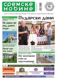 Sremske Novine - broj 2795, 24. sep 2014.