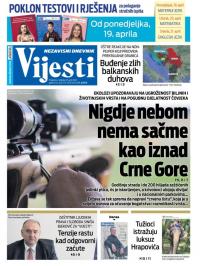 Vijesti - broj 8272, 18. apr 2021.