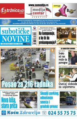 Nove Subotičke novine - broj 40, 5. okt 2012.