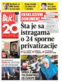 Blic - broj 7023, 1. sep 2016.