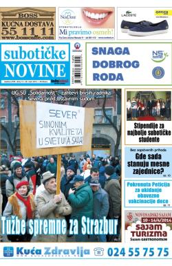 Nove Subotičke novine - broj 13, 28. mar 2014.