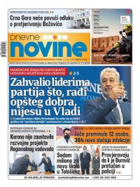 Dnevne novine - broj 2851, 1. dec 2020.