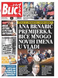 Blic - broj 8481, 6. okt 2020.