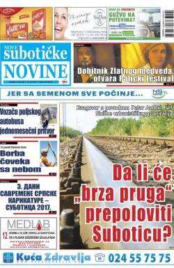 Nove Subotičke novine - broj 28, 14. jul 2017.