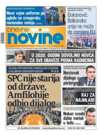 Dnevne novine - broj 2562, 23. dec 2019.