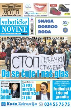 Nove Subotičke novine - broj 41, 10. okt 2014.