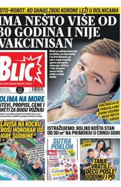 Blic - broj 8732, 21. jun 2021.