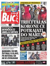 Blic - broj 8491, 16. okt 2020.