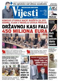 Vijesti - broj 6732, 17. dec 2016.