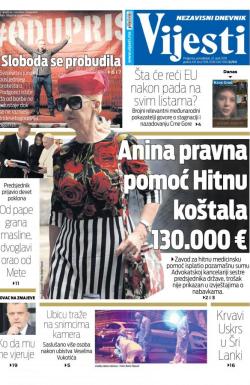 Vijesti - broj 7558, 22. apr 2019.