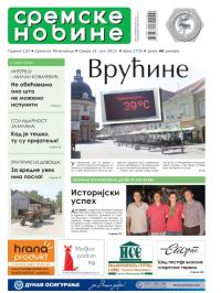 Sremske Novine - broj 2735, 31. jul 2013.