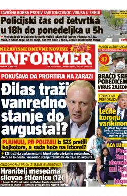 Informer - broj 2435, 27. apr 2020.