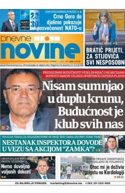 Dnevne novine - broj 3008, 1. jun 2021.