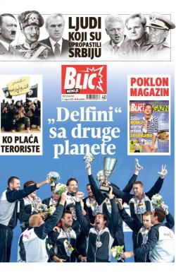 Blic - broj 6640, 9. avg 2015.