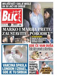 Blic - broj 8653, 1. apr 2021.