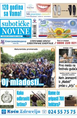 Nove Subotičke novine - broj 22, 31. maj 2013.