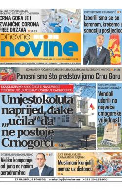 Dnevne novine - broj 2688, 25. maj 2020.