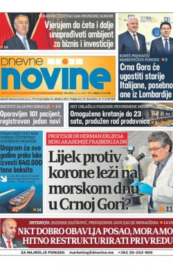 Dnevne novine - broj 2662, 22. apr 2020.