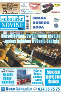 Nove Subotičke novine - broj 25, 20. jun 2014.