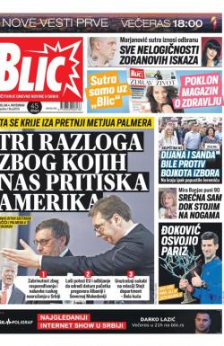 Blic - broj 8159, 4. nov 2019.