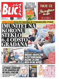 Blic - broj 8383, 30. jun 2020.