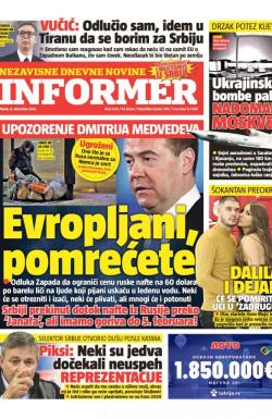 Informer - broj 3236, 6. dec 2022.