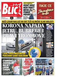 Blic - broj 8407, 24. jul 2020.