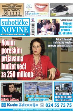 Nove Subotičke novine - broj 11, 13. mar 2015.