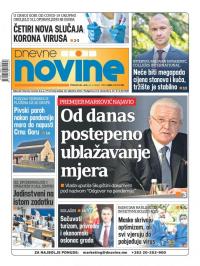 Dnevne novine - broj 2661, 21. apr 2020.