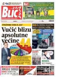 Blic - broj 6126, 3. mar 2014.