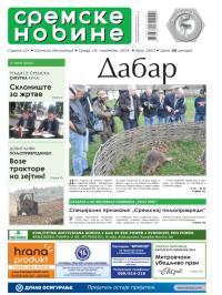 Sremske Novine - broj 2803, 19. nov 2014.