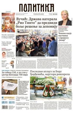 Politika - broj 39790, 8. sep 2024.