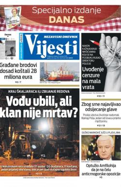 Vijesti - broj 7831, 25. jan 2020.