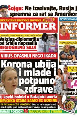 Informer - broj 2731, 15. apr 2021.