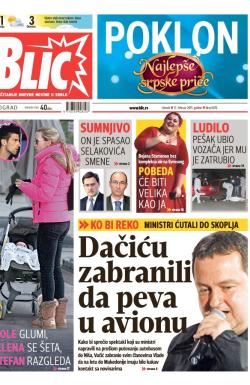 Blic - broj 6470, 17. feb 2015.