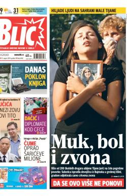 Blic - broj 6282, 9. avg 2014.