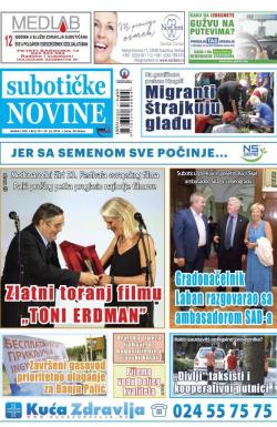 Nove Subotičke novine - broj 30, 29. jul 2016.