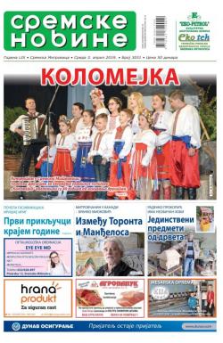 Sremske Novine - broj 3031, 3. apr 2019.