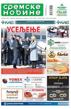 Sremske Novine - broj 3183, 2. mar 2022.