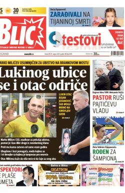 Blic - broj 6292, 19. avg 2014.