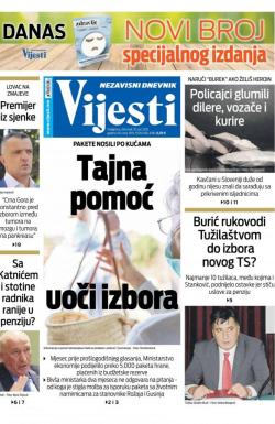 Vijesti - broj 8321, 10. jun 2021.